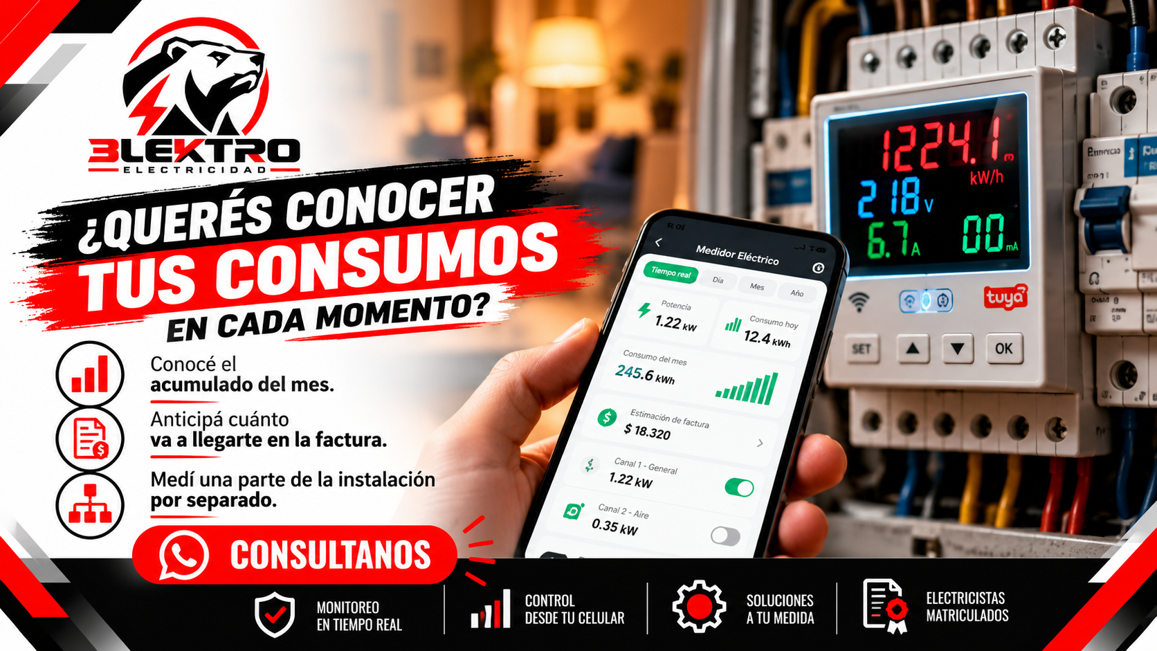 Monitoreá tus consumos en tiempo real